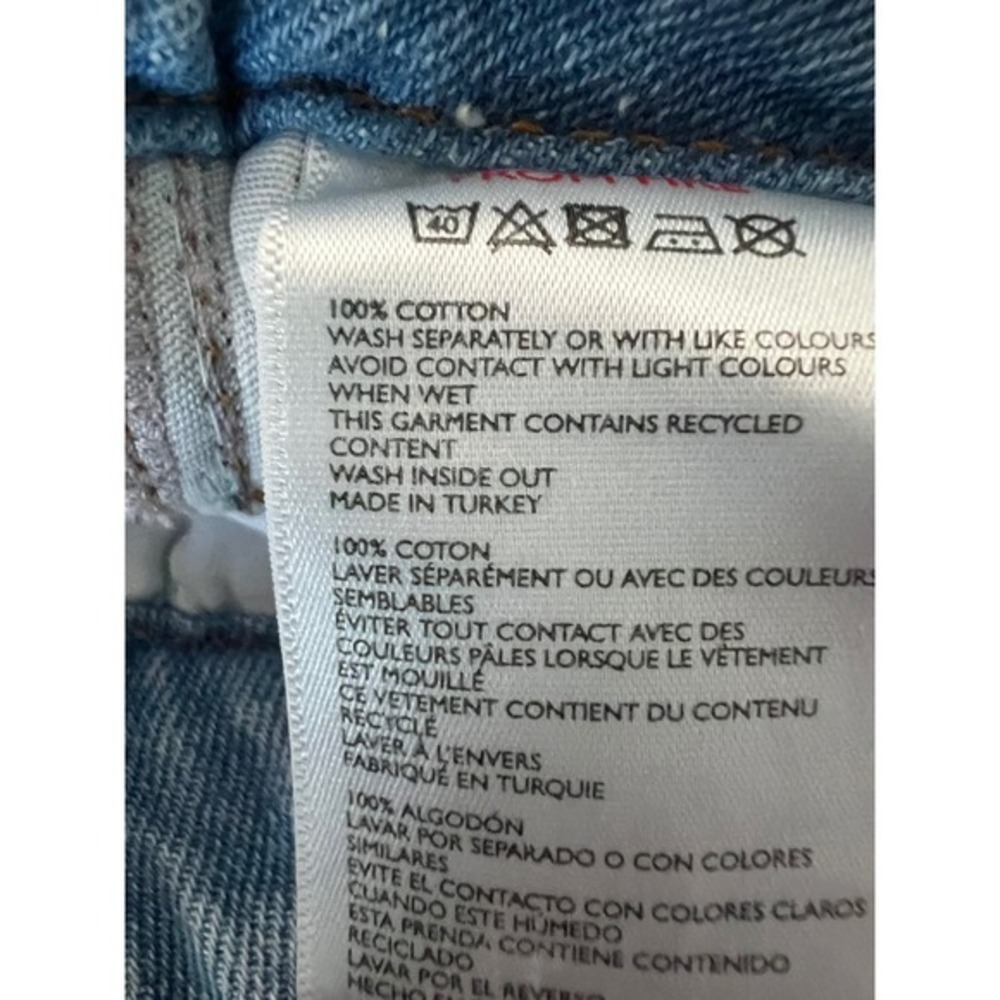 BDG Urban Outfitters Drew Light Baggy Pleated High Waisted Jeans Women's L32 - Picture 5 of 5
